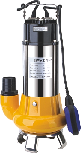 V(WQ)WITH CUTTING SYSTEM SUBMERSIBLE SEWAGE PUMP